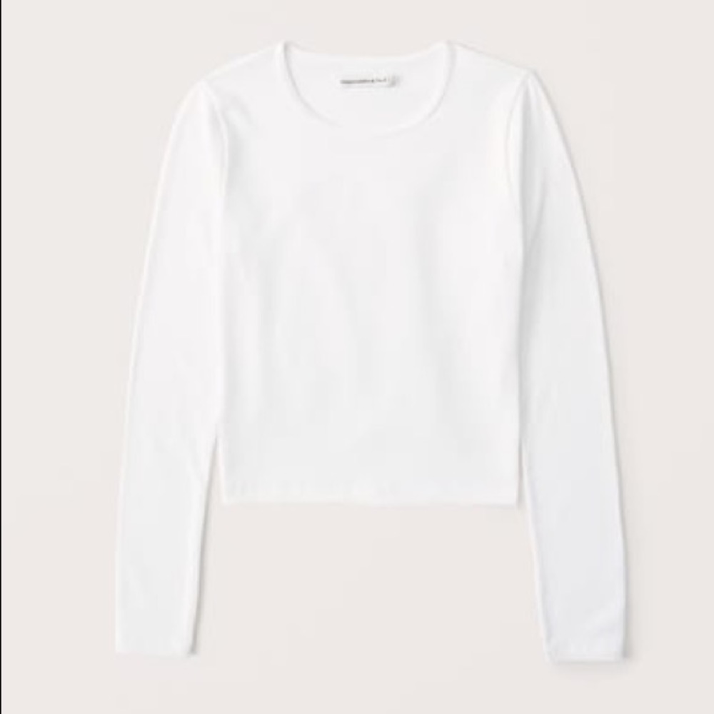 Abercrombie & Fitch - long sleeve seamless ribbed crew tee xs